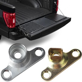 Covnikyer Tailgate Hinge Kit with Bush Cover Compatible with Ford Ranger F150 F250 F350 Replacement Left and Right Side Tail Gate Lock Hinge