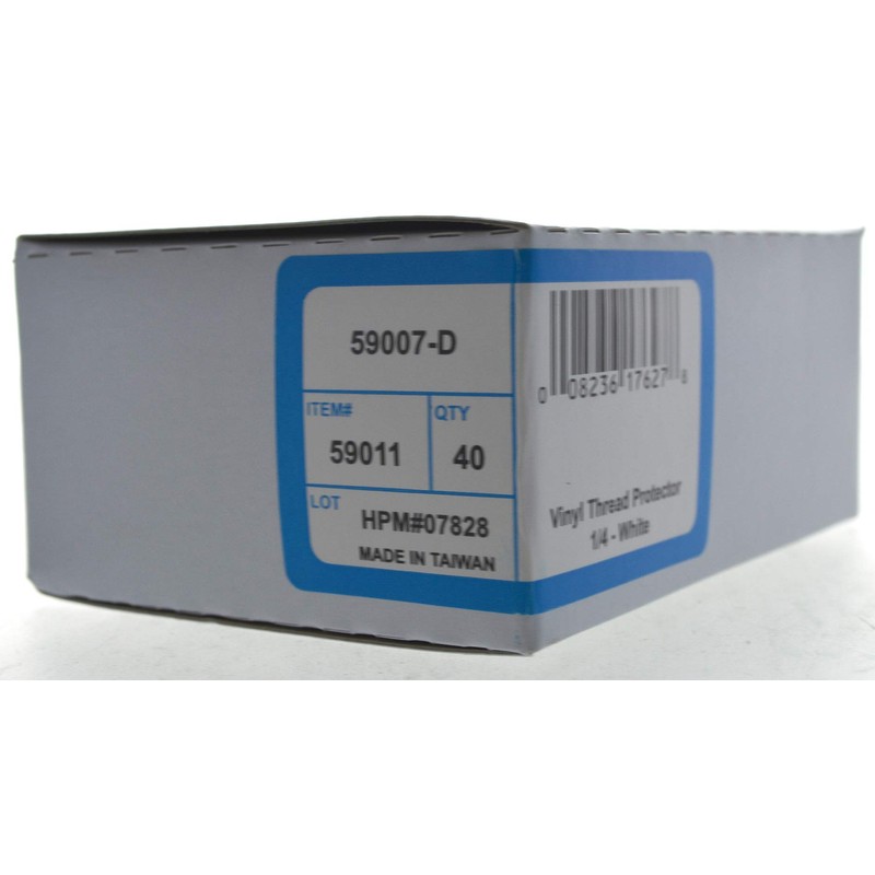 Hillman 59011 White Vinyl Thread Protector (Fits 1/4" Screw)