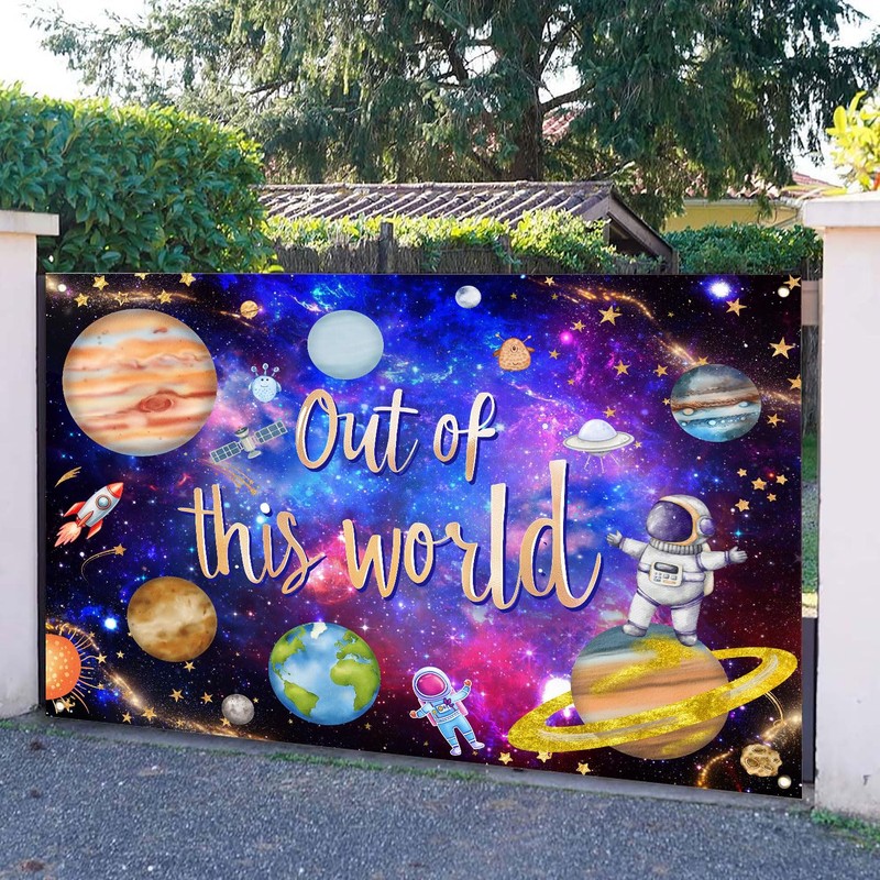 HANSHUAI Space Galaxy Backdrop Out Space Galaxy Planets Astronaut Photography
