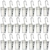 60pcs Metal Hook Clips, baotongle Hanging Curtain Clips Curtain Hook