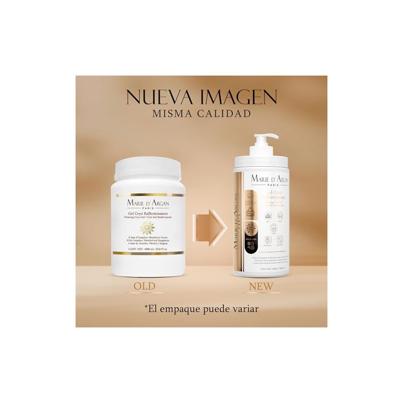 Marie DArgan Crio Gel Reafirmante Corporal 1000 ml Con Alcanfor