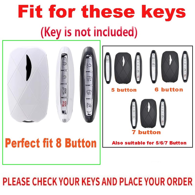 TECART Metal Key Fob Cover Fit for Genesis GV60 GV80