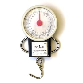Eagle Claw 04070-003 Scale W/Tape Measure, 50 Lb, Dial