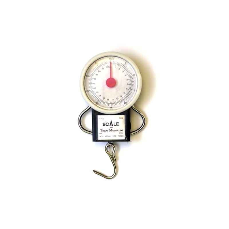 Eagle Claw 04070-003 Scale W/Tape Measure, 50 Lb, Dial
