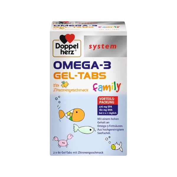 Nicht vorhanden Doppelherz Omega-3 Family Gel-Tabs system, 120 St KTA