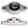3pcs Flange Ball Bearings KFL08 Mount Bearings Flange Pillow Block