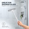 2-in-1 Window Squeegee for Glass Cleaning – Retractable Pole with