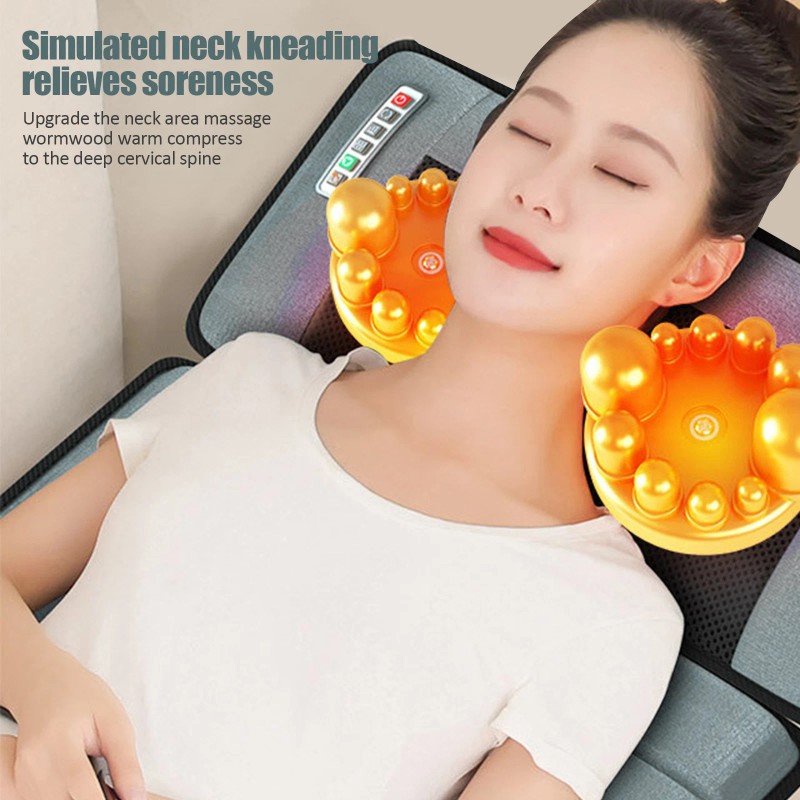 Lint Full Body Electric Massage Mat w/Heat Vibration Massage Pad