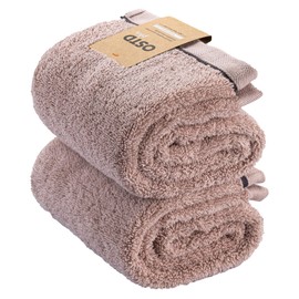 OSTDplus Mocomoco Face Towels, Set of 2, Pink, 100% Cotton, Fluffy, Good Design Award, Approx. 13.4 x 31.5 inches (34 x 80 cm), Dull Colors, 8 Colors Available