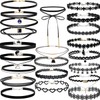 YOKER 22 Pcs Necklaces Black Velvet Choker Set for Womens