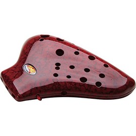 TNG Pla03-AC-Red Plastic Triple Ocarina AC Red