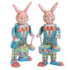 Rabbit Clockwork Toy Retro Metal Swinging Drumming Rabbit Wind Up