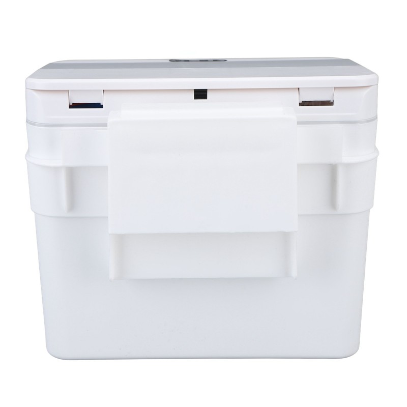 8L Bathroom Trash Can with Lid Automatic Garbage Can USB