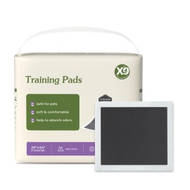 Bamboo Charcoal Dog Training Pads - Heavy Duty Absorbent Pee Pads for Potty Training, Leak-Proof & Odor Control Pet PadsSize: 22'' * 22'', Color: Black