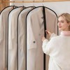 8 Pcs Translucent Garment Bags, 60x120cm Waterproof Dustproof Clothes Cover