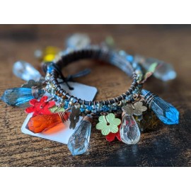 Pier 1 NEW Pier 1 Imports buy by the piece multicolor Flower Napkin Rings super cute!