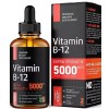 Vitamins High strength Vitamin B12 liquid 5000mcu Fast Absorbtion