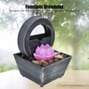 3V USB Plastic Flower Water Fountain LED Tabletop Fountain with