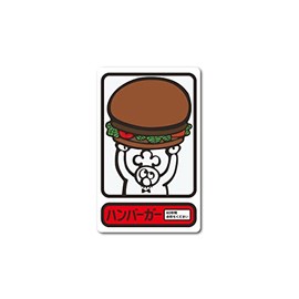 General Sticker Retro Vending Machine Sticker Hamburger Illustration Vending Machine Showa Retro Sign Nostalgia Funny Drive-In Auto Snack Food Illustration Smartphone Decor GSJ374 gs Goods