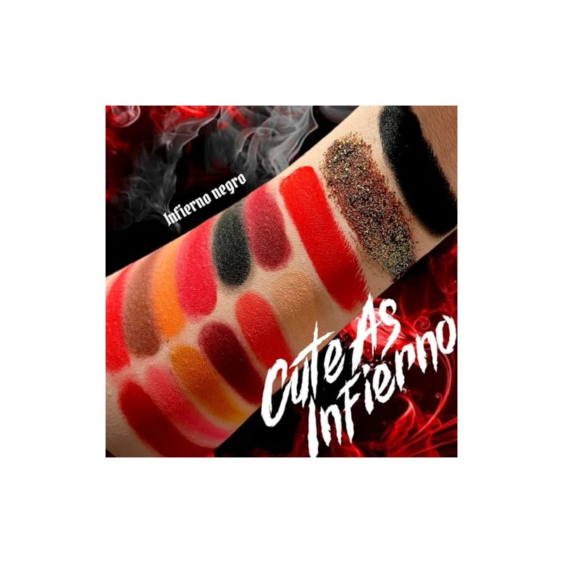 Malagna Cosmetics Paleta de Sombras de ojos 15 tonos rojas
