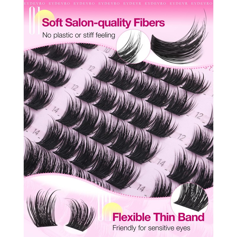 Fluffy Lash Clusters Wispy Fairy Cluster Eyelash Extensions