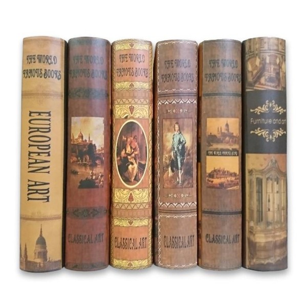 Imitation Book, Western Book, Art, Book, Model, Fake Book, Home Decor (Set of 6)
