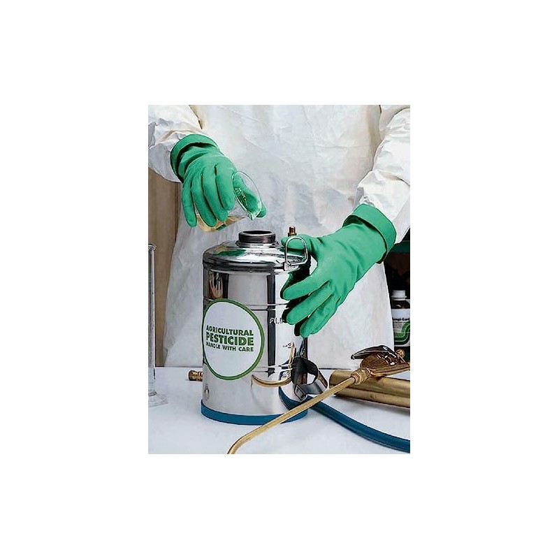 Showa Best 730 Nitri-Solve Nitrile Glove, Flock-Lined, Chemical Resistant, 15