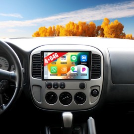 [4+64G] Android 13 Car Stereo for Ford Escape 00-06/Mazda Tribute 00-07/Mercury Mariner 05-07 with Wireless Carplay,9 Inch Car Radio with Mirror Link Bluetooth FM/RDS WiFi GPS EQ DSP