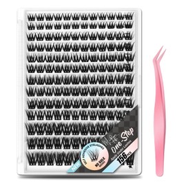 Madam Fifi 156 PCS Self-Adhesive Lash Clusters – No Glue Needed, Sticky Strip Individual Lashes for DIY Lash Extensions, Natural Look, Super Hold