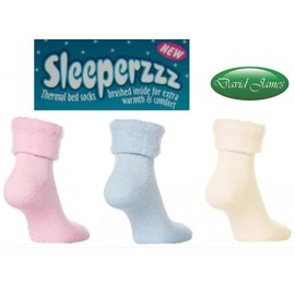 Good Ideas Pack of 3 Sleeperzzz Snuggle Soft Thermal Bed Socks (787) Keep your feet toasty warm !