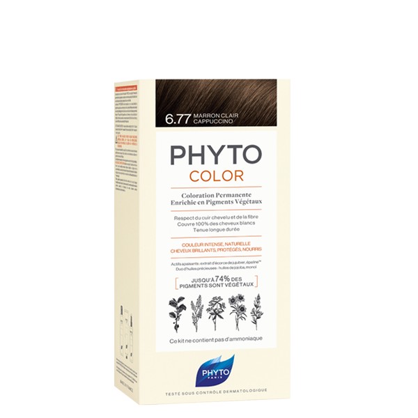 Phyto Phytocolor No6.77 Light Brown Cappuccino, 50ml