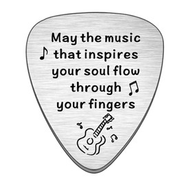 Guitar Pick Gifts for Guitarist Musicians Music Lovers Music Teacher Gift Music Student Graduation Gift Christmas Birthday Gifts May The Music That Inspires Your Soul