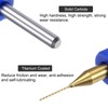 sourcing map 10pcs PCB Drill Bits 1/8" Shank 0.4mm Titanium