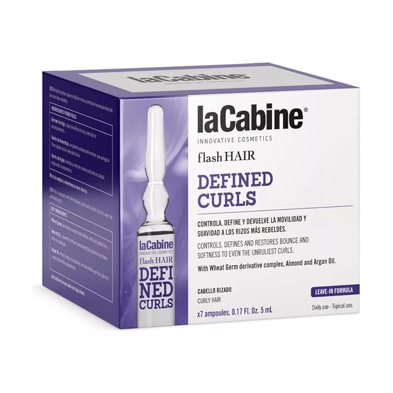LaCabine Ampolletas Tratamiento Para Cabello Rizado Lacabine 7x5 Ml