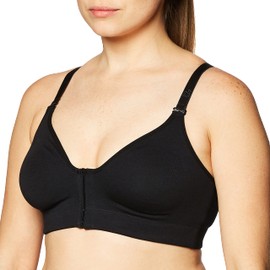 ANNETTE Women's Post-Surgical Softcup Wireless Shapewear Bra, Black, 36DD