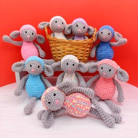 Lambs Crochet Pattern - Printed Pattern Booklet- Easter Lambs Amigurumi Toy Pattern