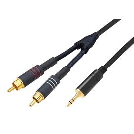 Cable 3.5 mm ST / 2x RCA M 1.5 m