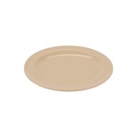 GET DP-506-T-EC Melamine Round Appetizer Plates, 6.5", Tan (Set of 4)