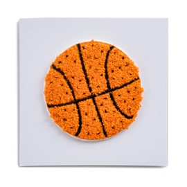 Daydream Society Good Sport - Stick On Basketball Patch - Pack of 1 - Embellish Sports Bag, Cap, or Jacket - Basketball Party Decoration - for Birthdays, Team Celebrations, and Watch Parties