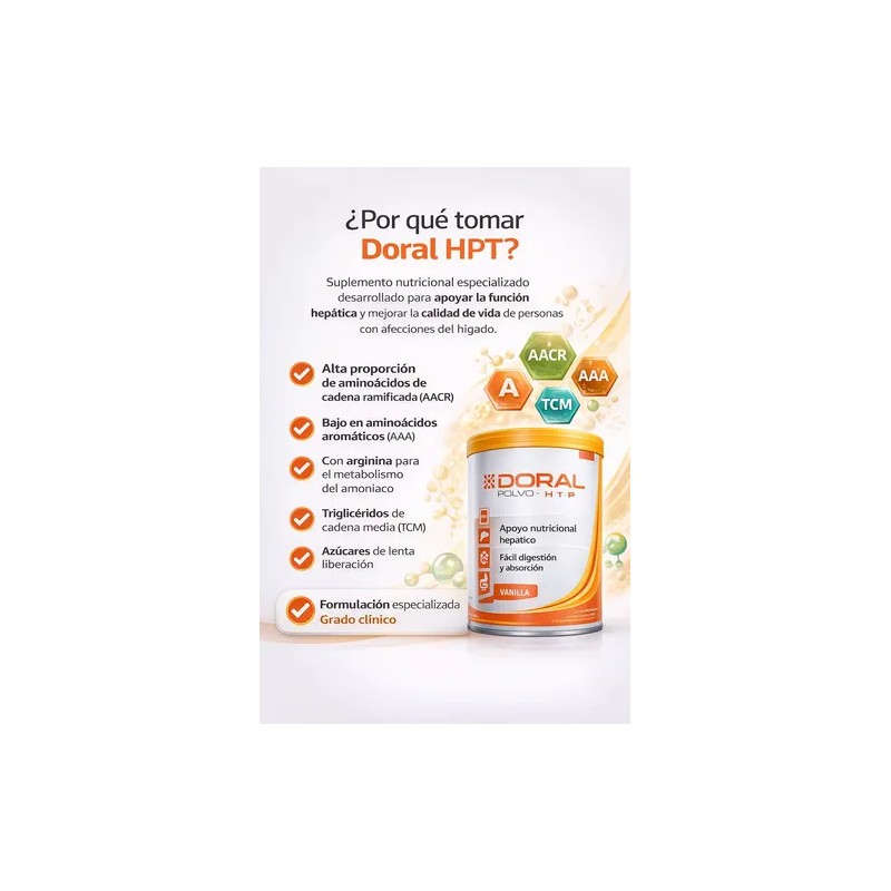 Doral Htp Migh Suplemento Alimenticio Hepático Vainilla 400g