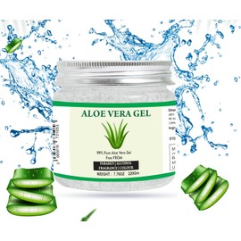 Aloe Vera Gel 100% Pure Natural Aloe Gel For Moisturizing Face Skin & Hair Care,Durable Moisturizing Hydrating Soothing Non-Sticky (7.76 oz)