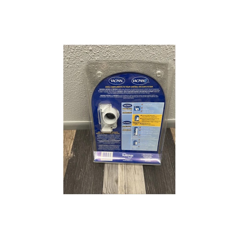 Universal VacPan By Plastiflex Dual Function Central Vacuum Inlet System