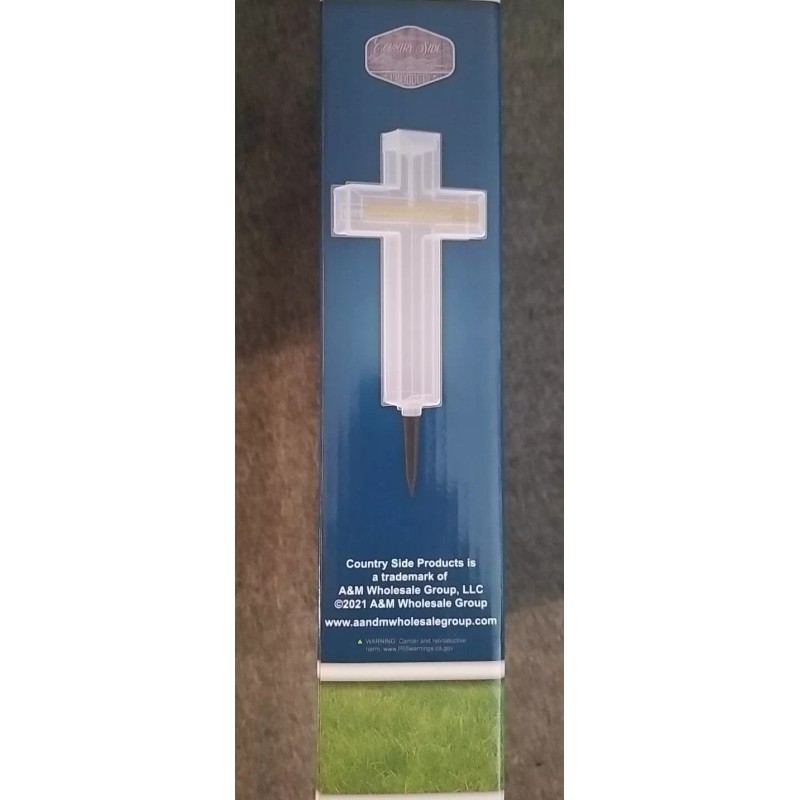 Country Side LED Solar Powered Cross "Forever Loved Never Forgotten"