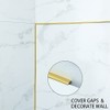 16.4ft Shiny Gold Peel and Stick Molding Trim, Flexible Mirror