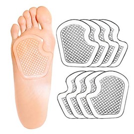 Kimihome Kimihome Sesamoiditis Pads, 8 Pieces of Gel Metatarsal Cushions, Ball of Foot Cushion Protect and Relieve Metatarsal, Sesamoid, Ball of Foot Pain - 4 Pairs