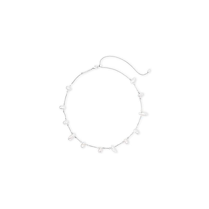 Kendra Scott Silver Pearl Krissa Choker Necklace