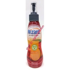 WIZARD LOT 3 X Scented Air Freshener Spray MANGO PEACH Room Mist MAGIC OF FRESH 8 oz Ea