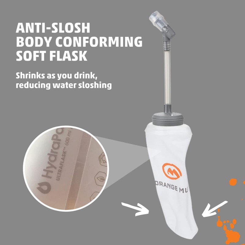 Orange Mud 600ml Soft Flask - UltraFlask (One Bottle) -