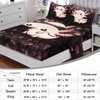 AILONEN Kids Pink Axolotl Fitted Sheet Set Full Size,Kawaii Axolotl