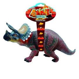 Deluxebase Animal Adventure Replica - Triceratops from Dinosaur Toy Replica Figure. Large sized animal figures that are ideal jurassic animal toys for kids